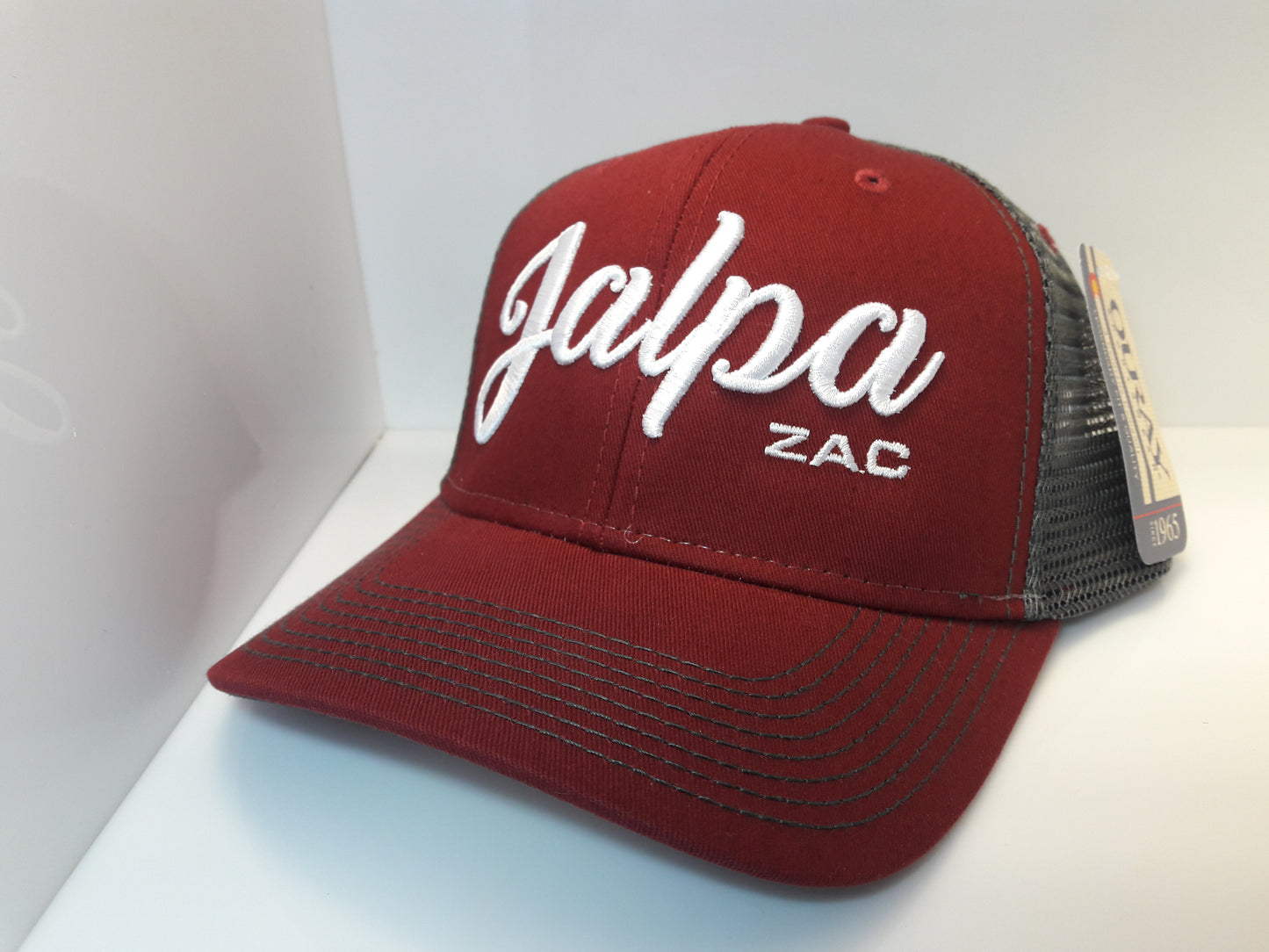 3D Embroidered Burnt Henna and Dark Grey Jalpa Zac Ouray - Sideline Mesh Cap