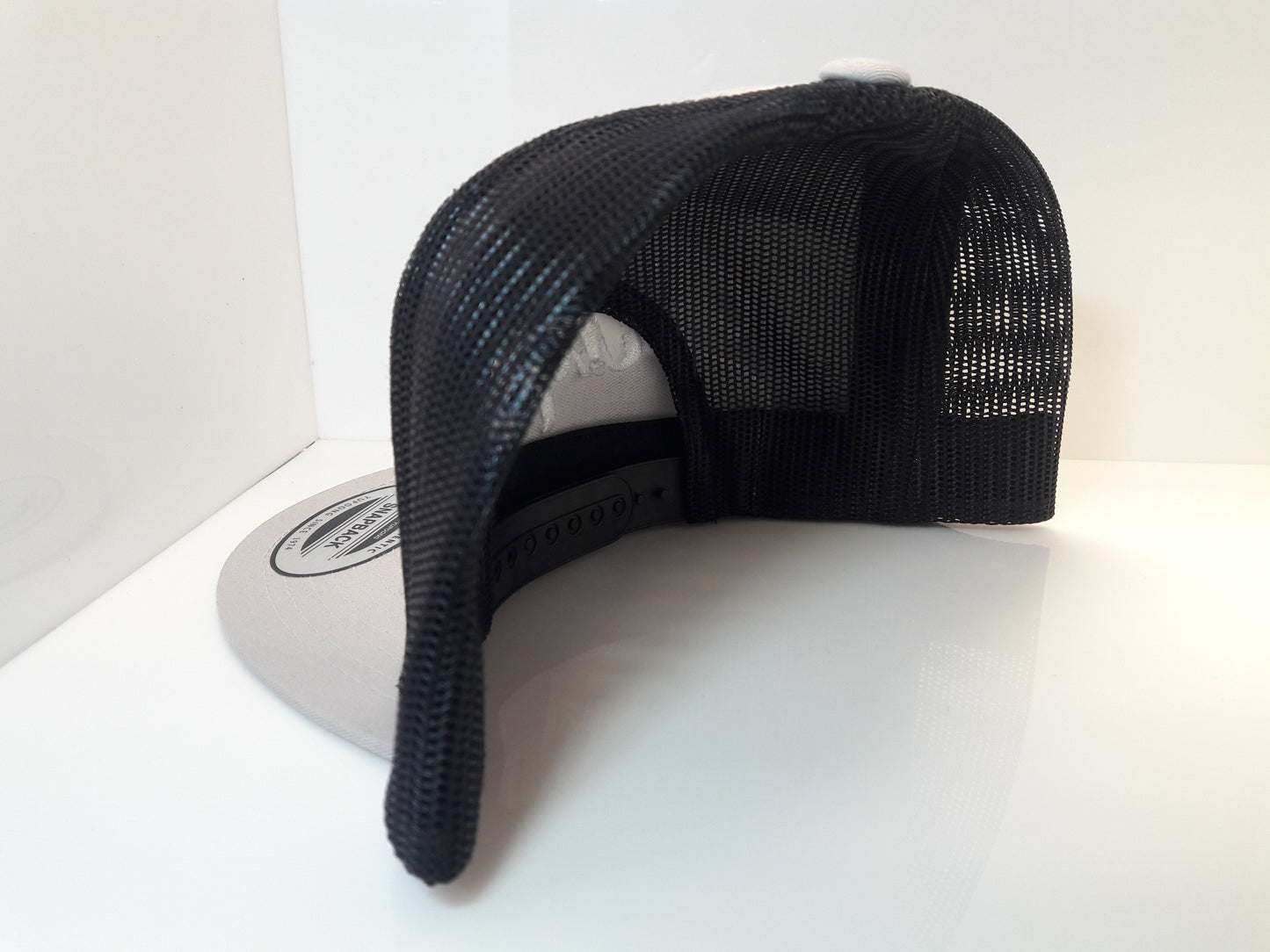 3D Embroidered Silver and Black Jalpa Zac Flexfit - Classic Trucker Two-Tone Cap