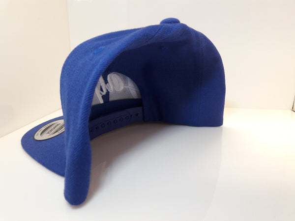 3D Embroidered Royal Blue Jalpa Zac Flexfit - Wool Blend Flat Bill Snapback Cap
