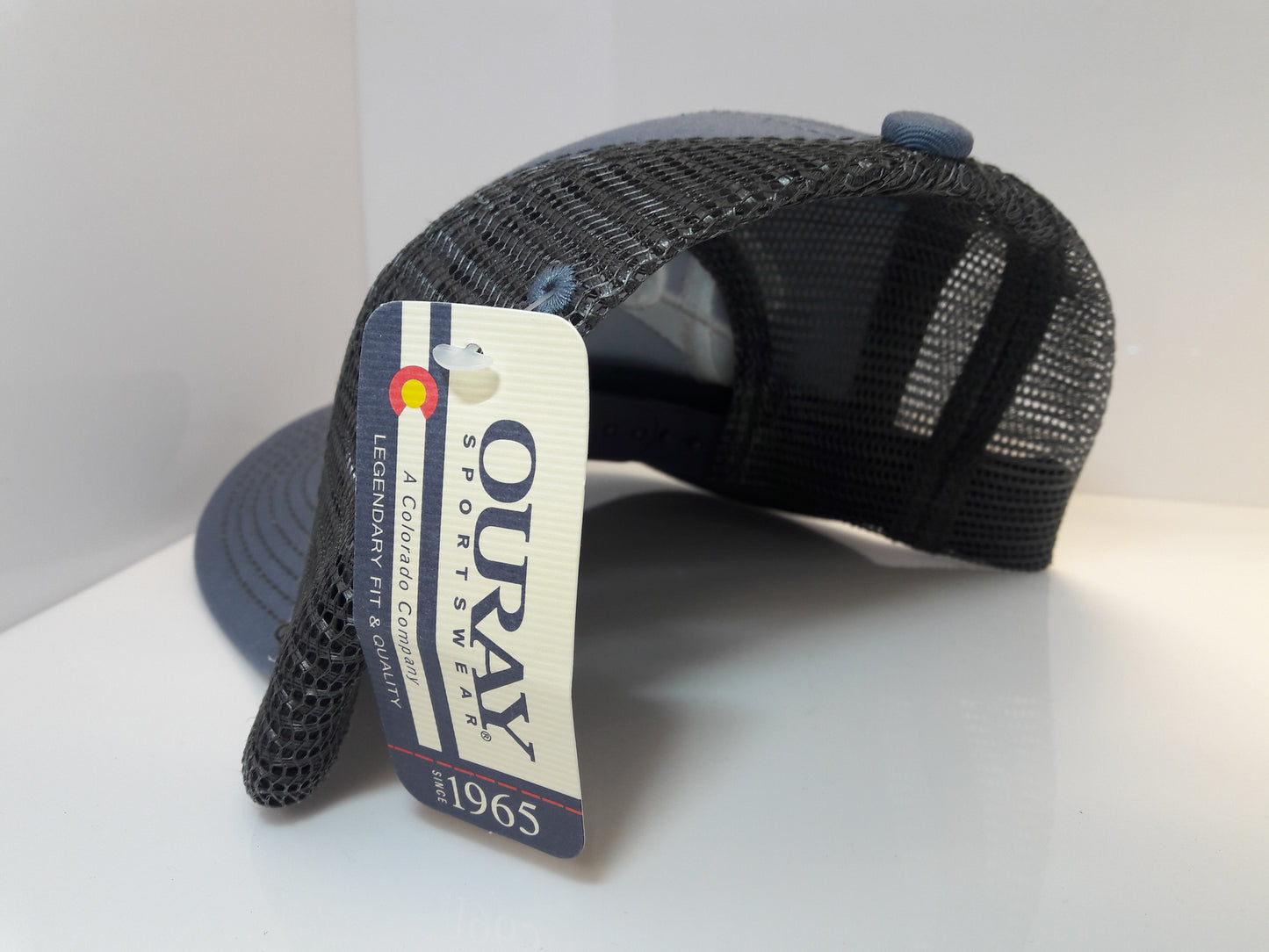 3D Embroidered Steel and Dark Grey Jalpa Zac Ouray - Sideline Mesh Cap