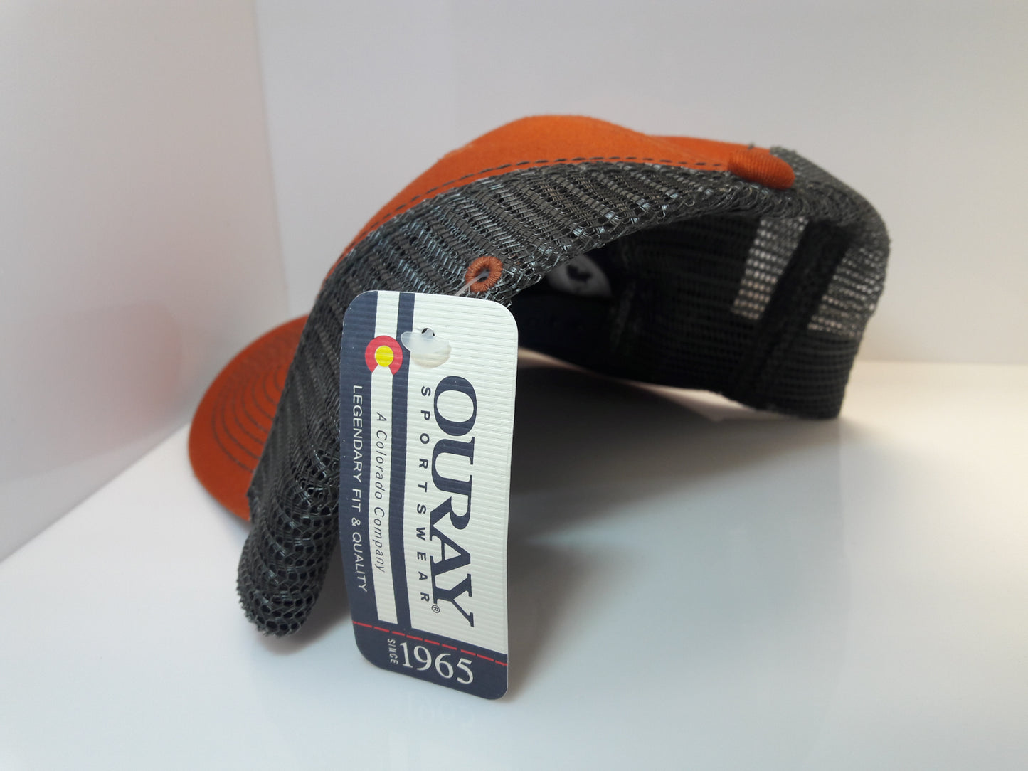 3D Embroidered Vintage Rust and Dark Grey Jalpa Zac Ouray - Sideline Mesh Cap