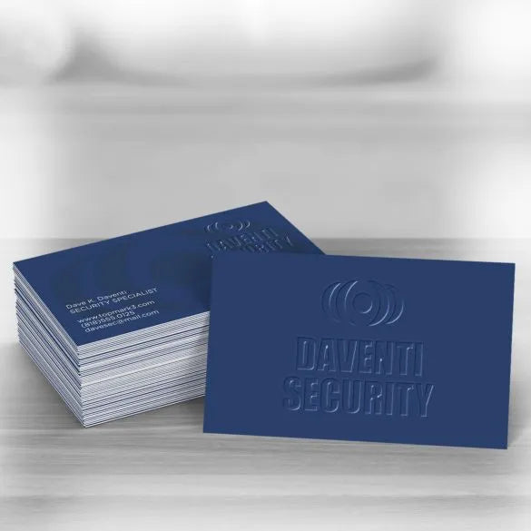 Raised Spot UV Business Cards