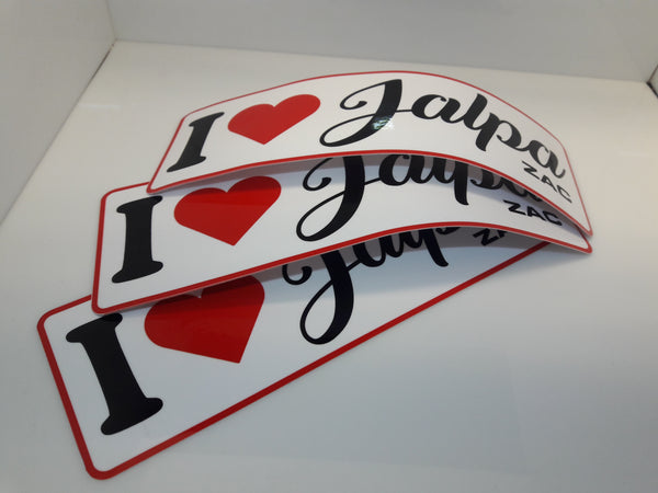 I Love Jalpa Zac - Bumper Sticker