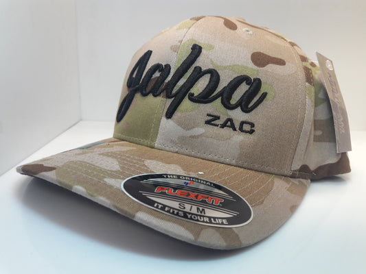 Black Thread 3D Embroidered MULTICAM Arid - Jalpa Zac - Cotton Blend Flexfit Cap
