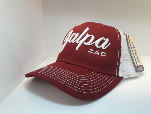 3D Embroidered Burnt Henna and White Jalpa Zac Ouray - Sideline Mesh Cap