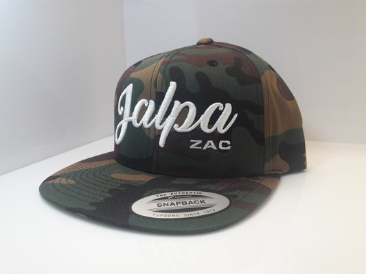 3D Embroidered Camo Jalpa Zac Flexfit - Wool Blend Flat Bill Snapback Cap