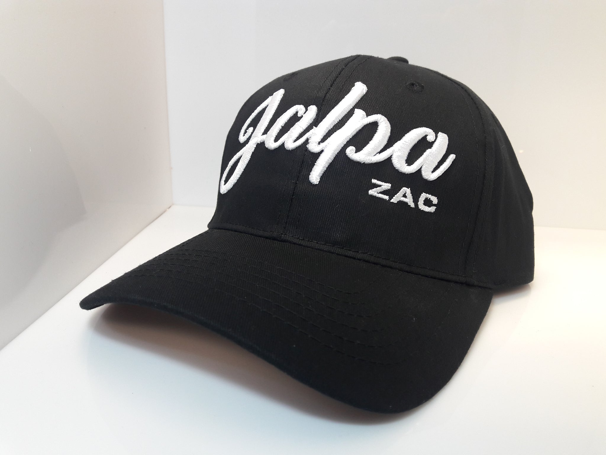 3D Embroidered Black Jalpa Zac Sportsman - Cotton Twill Cap