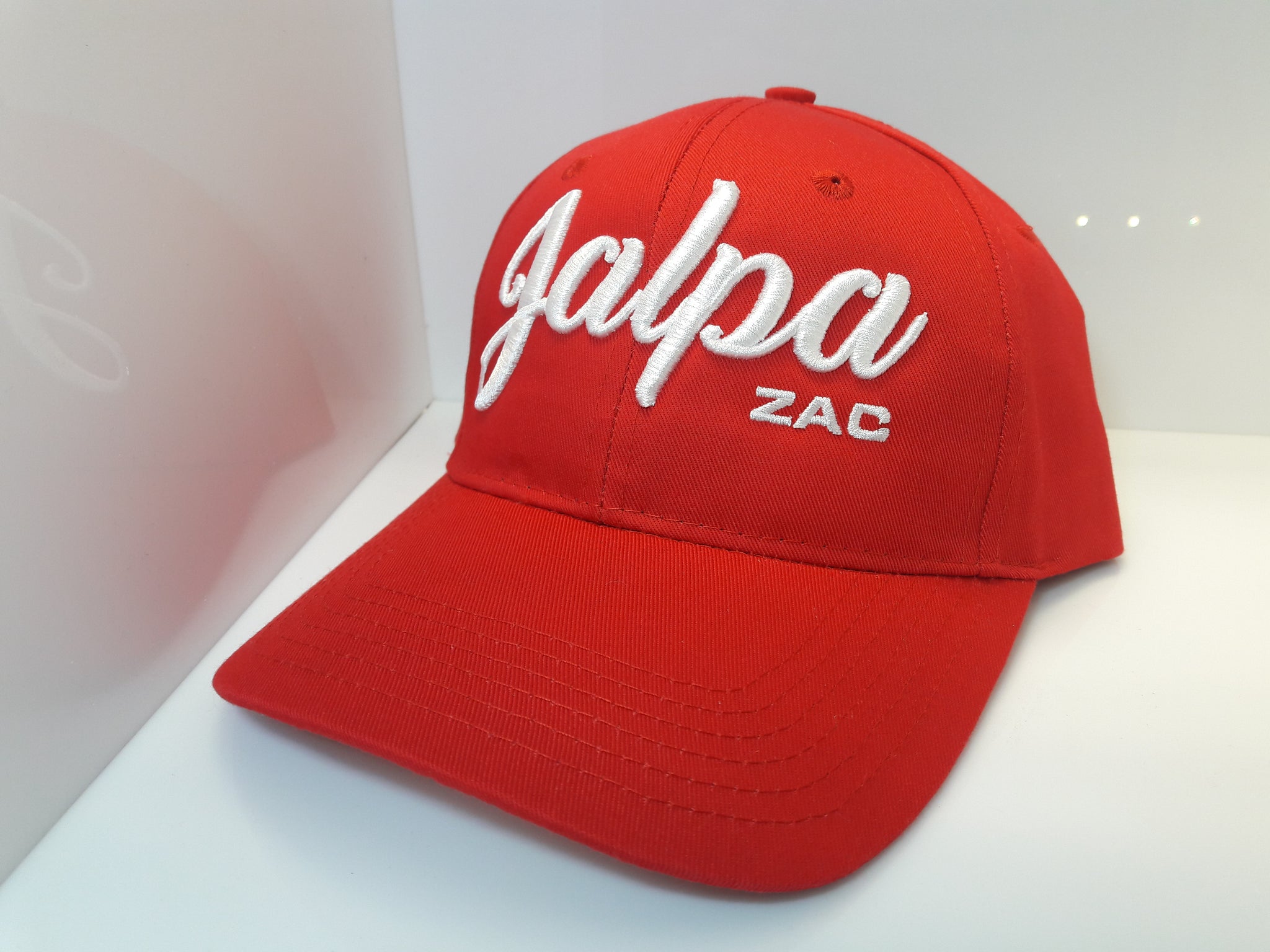 3D Embroidered Red Jalpa Zac Sportsman - Cotton Twill Cap