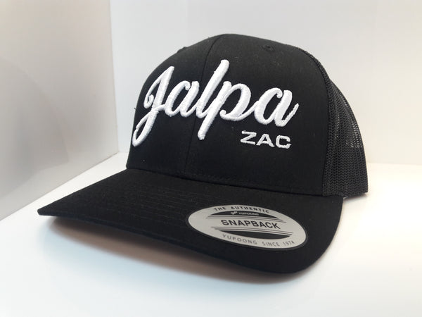 3D Embroidered Black Jalpa Zac Flexfit - Retro Snapback Trucker Cap