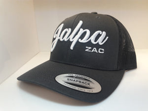 3D Embroidered Dark Grey Jalpa Zac Flexfit - Retro Snapback Trucker Cap