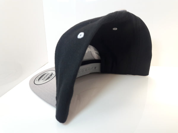 3D Embroidered Black and Silver Jalpa Zac Flexfit - Classic Snapback Two-Tone Cap