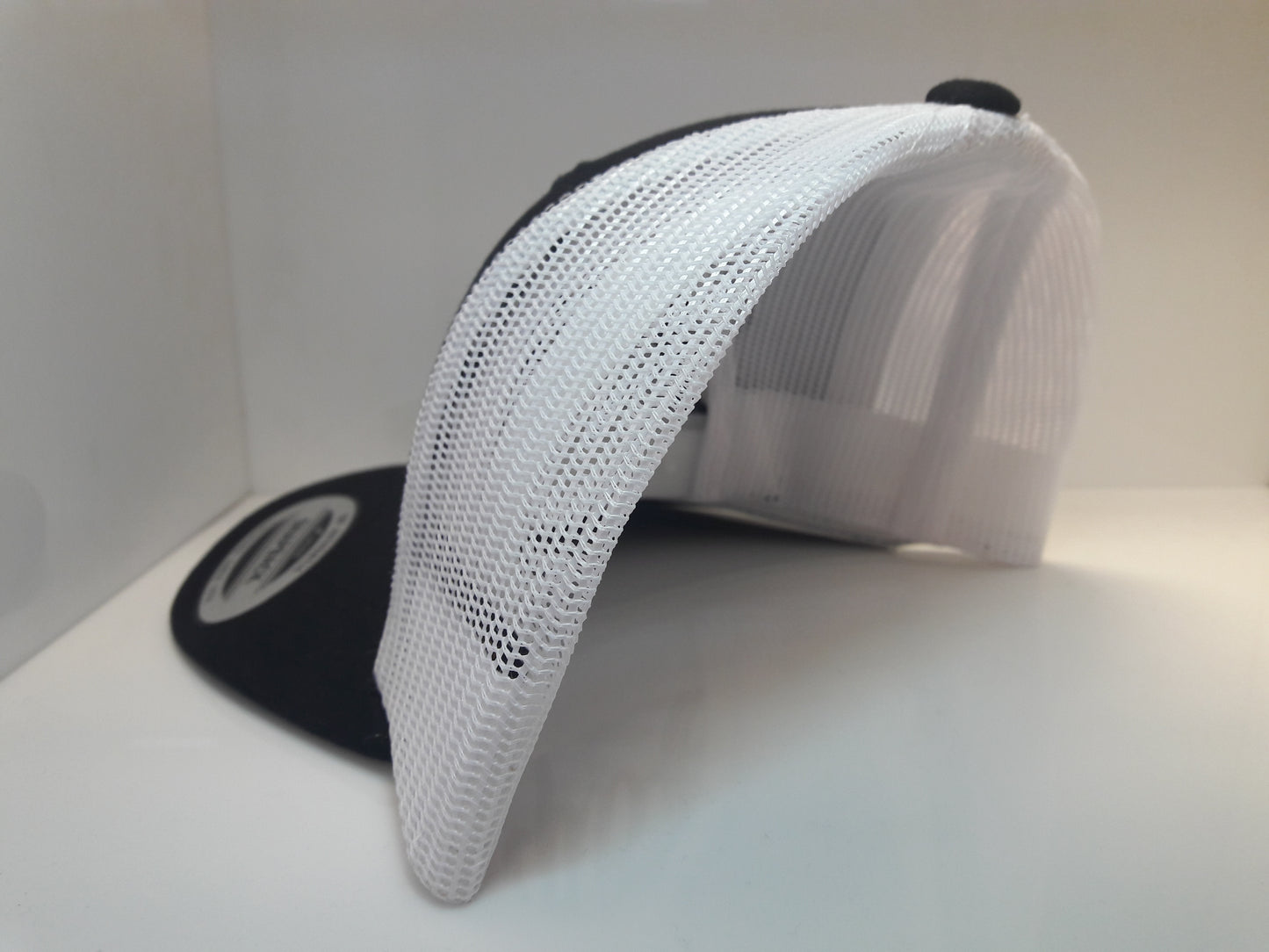 Black Thread 3D Embroidered Black and White Jalpa Zac Flexfit - Retro Snapback Trucker Cap